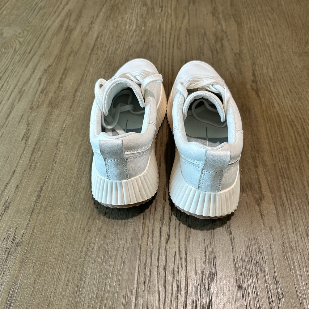 dolce vita Leather Platform Sneakers Size 7 White - Picture 4 of 9